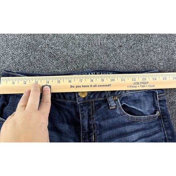 American Eagle Jegging Jeans Super Stretch Women’s Size 4 Faded Wash - Picture 7 of 13